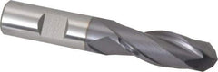 Hertel - 5/8" Diam, 1-5/8" LOC, 2 Flute Cobalt Ball End Mill - TiCN Finish, Single End, 3-3/4" OAL, 5/8" Shank Diam - A1 Tooling