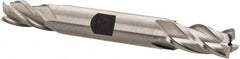 Hertel - 13/32", 1" LOC, 1/2" Shank Diam, 4-1/2" OAL, 4 Flute, High Speed Steel Square End Mill - Double End, Uncoated, Spiral Flute, 30° Helix, Centercutting, Right Hand Cut, Right Hand Flute - A1 Tooling