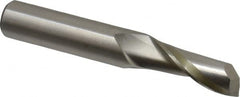 Onsrud - 1/2" Cutting Diam x 1-1/4" Length of Cut, 1 Flute, Upcut Spiral Router Bit - Uncoated, Right Hand Cut, High Speed Steel, 3-1/4" OAL x 1/2" Shank Diam, Single Edge, 19 to 32° Helix Angle - A1 Tooling