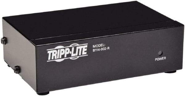 Tripp-Lite - Video Splitter with Signal Booster - HD15 Connector, Black, Use with Monitors - A1 Tooling