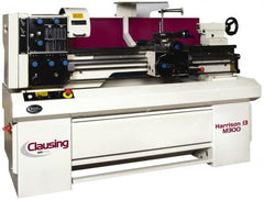 Clausing - 13" Swing, 40" Between Centers, 230/460 Volt, Triple Phase Engine Lathe - 3MT Taper, 3 hp, 40 to 2,500 RPM, 1-9/16" Bore Diam, 40" Deep x 57" High x 84" Long - A1 Tooling