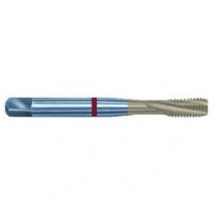 7/8-9 2B 5-Flute PM Cobalt Red Ring Semi-Bottoming 15 degree Spiral Flute Tap-TiN - A1 Tooling