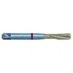 4-40 2B 3-Flute PM Cobalt Red Ring Semi-Bottoming 15 degree Spiral Flute Tap-TiN - A1 Tooling