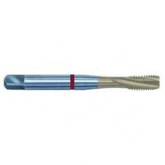 12-28 2B 3-Flute PM Cobalt Red Ring Semi-Bottoming 15 degree Spiral Flute Tap-TiN - A1 Tooling