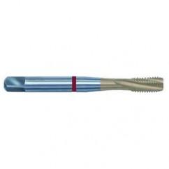 4-48 2B 3-Flute PM Cobalt Red Ring Semi-Bottoming 15 degree Spiral Flute Tap-TiN - A1 Tooling