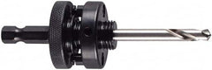 M.K. MORSE - 1-1/4 to 6" Tool Diam Compatibility, Hex Shank, High Speed Steel Integral Pilot Drill, Hole Cutting Tool Arbor - 3/8" Min Chuck, Hex Shank Cross Section, Quick-Change Attachment, For 1-1/4 to 6" Hole Saws - A1 Tooling