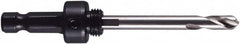 M.K. MORSE - 9/16 to 1-3/16" Tool Diam Compatibility, Hex Shank, High Speed Steel Integral Pilot Drill, Hole Cutting Tool Arbor - 3/8" Min Chuck, Hex Shank Cross Section, Threaded Shank Attachment, For 9/16 to 1-3/16" Hole Saws - A1 Tooling