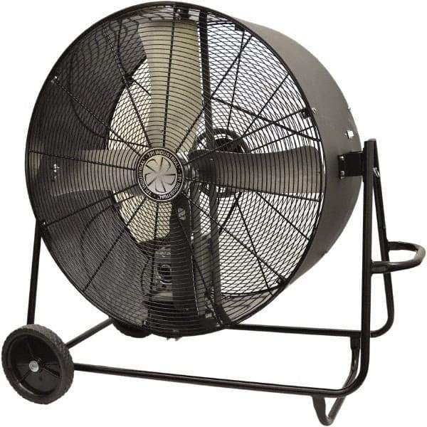 TPI - 48" Blade, Belt Drive, 1 hp, 14,400 CFM, Floor Style Blower Fan - 15 Amps, 120 Volts, 1 Speed, Single Phase - A1 Tooling