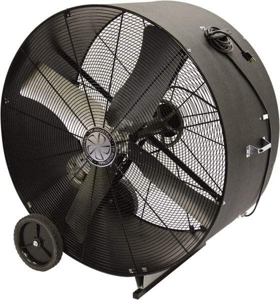 TPI - 42" Blade, Belt Drive, 3/4 hp, 10,600 CFM, Floor Style Blower Fan - 11 Amps, 120 Volts, 1 Speed, Single Phase - A1 Tooling