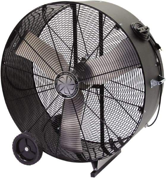 TPI - 36" Blade, Direct Drive, 1/3 hp, 6,500 & 5,400 CFM, Floor Style Blower Fan - 5.5 Amps, 120 Volts, 2 Speed, Single Phase - A1 Tooling