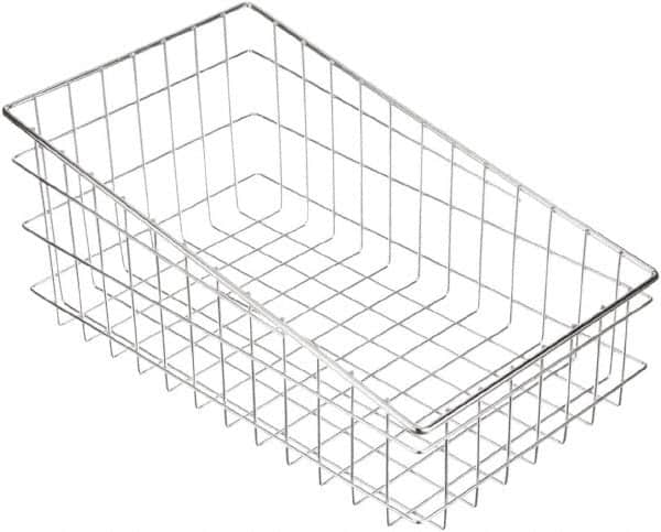 Marlin Steel Wire Products - 18-1/2" Deep, Rectangular Steel Wire Basket - 11" Wide x 8" High - A1 Tooling