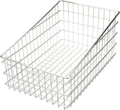 Marlin Steel Wire Products - 16" Deep, Rectangular Steel Wire Basket - 24" Wide x 12" High - A1 Tooling