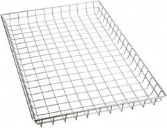 Marlin Steel Wire Products - 16" Deep, Rectangular Steel Wire Basket - 26" Wide x 2" High - A1 Tooling