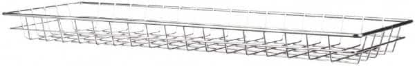 Marlin Steel Wire Products - 9" Deep, Rectangular Steel Wire Basket - 25.078" Wide x 2" High - A1 Tooling