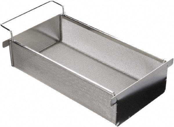 Marlin Steel Wire Products - 19.64" Deep, Rectangular Stainless Steel Mesh Basket - 8-1/4" Wide x 6" High - A1 Tooling