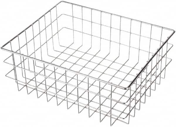 Marlin Steel Wire Products - 13" Deep, Rectangular Steel Wire Basket - 16" Wide x 6" High - A1 Tooling