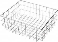 Marlin Steel Wire Products - 13" Deep, Rectangular Steel Wire Basket - 16" Wide x 6" High - A1 Tooling