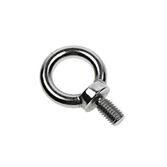 Fixed Lifting Eye Bolt: Without Shoulder, 2,100 lb Capacity, 1/2 ™ Thread, Grade 316 Stainless Steel Fully Threaded, 7/8″ Shank, 7/8″ Thread Length