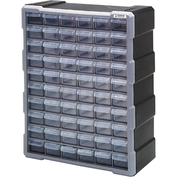 Quantum Storage - 60 Drawer, Small Parts Drawer Cabinet System - 18-3/4" Deep x 6-1/4" Wide x 15" High - A1 Tooling