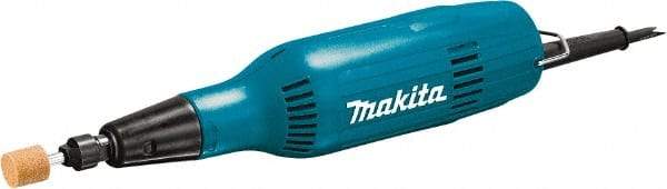 Makita - 1/4" Collet, 28,000 RPM, Inline Handle Electric Die Grinder - 120 Volts, 2 Amps, 8.2' Cord - A1 Tooling