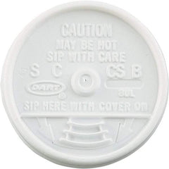 DART - Sip Thru Lids, Fits 6-10 oz Cups - White - A1 Tooling