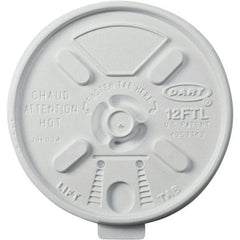 DART - Foam Lids for 10-14 oz Foam Cups - White - A1 Tooling