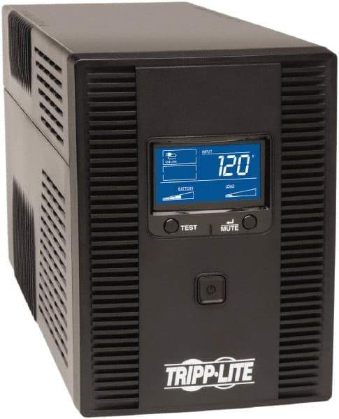 Tripp-Lite - 15 Amp, 1,500 VA, Tower Mount Line Interactive Backup Uninterruptible Power Supply - Backup 7-1/2 min with Full Load & 24 min with Half Load, 120 VAC Input & Output, 810 Watt Output, 1 Phases, 8 Outlets - A1 Tooling