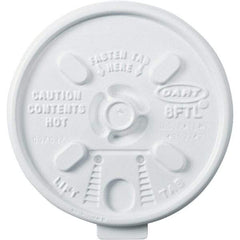 DART - Plastic Hot Cup Lids, 6-10 oz Cups - White - A1 Tooling