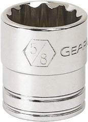 GearWrench - 1", 3/8" Drive, Standard Hand Socket - 12 Points, 1.319" OAL, Alloy Steel, Full Polish Finish - A1 Tooling