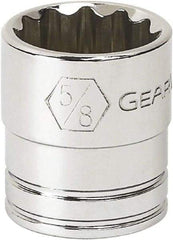 GearWrench - 3/4", 3/8" Drive, Standard Hand Socket - 12 Points, 0.984" OAL, Alloy Steel, Full Polish Finish - A1 Tooling