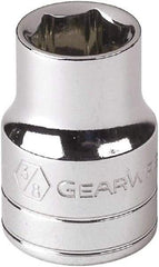 GearWrench - 3/8", 3/8" Drive, Standard Hand Socket - 6 Points, 0.984" OAL, Alloy Steel, Full Polish Finish - A1 Tooling