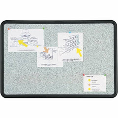 Quartet - 24" High x 36" Wide Fabric Bulletin - High-Density Foam, Includes Mounting Kit - A1 Tooling