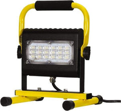 Probuilt Lighting - 120 Volt, 30 Watt, Electric, LED Portable Floor Work Light - 1,524mm Cord, 1 Head, 3,000 Lumens, Aluminum, 12" Long x 8-1/2" Wide x 8" High - A1 Tooling