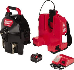 Milwaukee Tool - 18V Battery Battery Drain Cleaning Machine - For 1-1/4" to 4" Pipe, 50' Cable - A1 Tooling