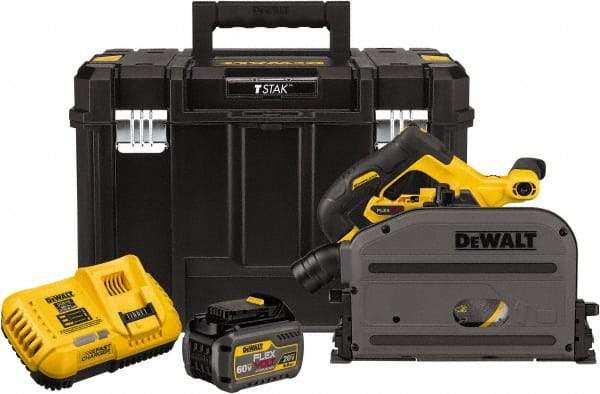 DeWALT - 60 Volt, 6-1/2" Blade, Cordless Circular Saw - 4,000 RPM, 1 Lithium-Ion Battery Included - A1 Tooling