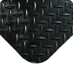 UltraSoft Diamond Plate Floor Mat - 3' x 5' x 15/16" Thick - (Black Diamond Plate) - A1 Tooling