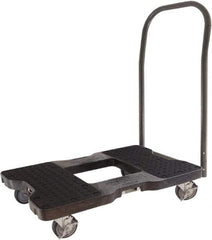 Snap-Loc - 1,500 Lb Capacity Steel Convertible Hand Truck - Polyethylene/Polypropylene Plastic Deck, 20-1/2" OAW, 32" Platform Length x 7" Platform Height, Polyurethane Casters - A1 Tooling