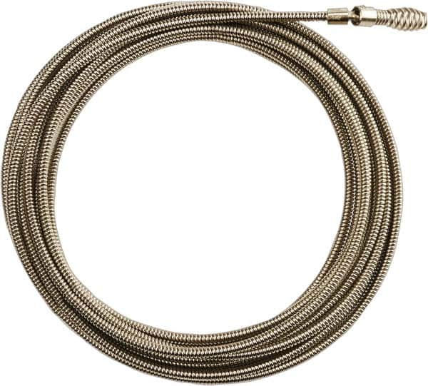 Milwaukee Tool - 1/4" x 25' Drain Cleaning Machine Cable - Inner Core Bulb Auger, 1-1/4" to 2-1/2" Pipe, Use with Milwaukee Drain Cleaning Tools - A1 Tooling