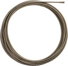 Milwaukee Tool - 3/8" x 50' Drain Cleaning Machine Cable - Inner Core, 1-1/4" to 2-1/2" Pipe, Use with Milwaukee Drain Cleaning Tools - A1 Tooling