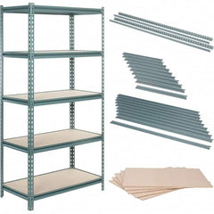 Value Collection - 36" Wide, 36 High, Open Shelving Accessory/Component - Particle Board, Use with Boltless Storage Rack - A1 Tooling