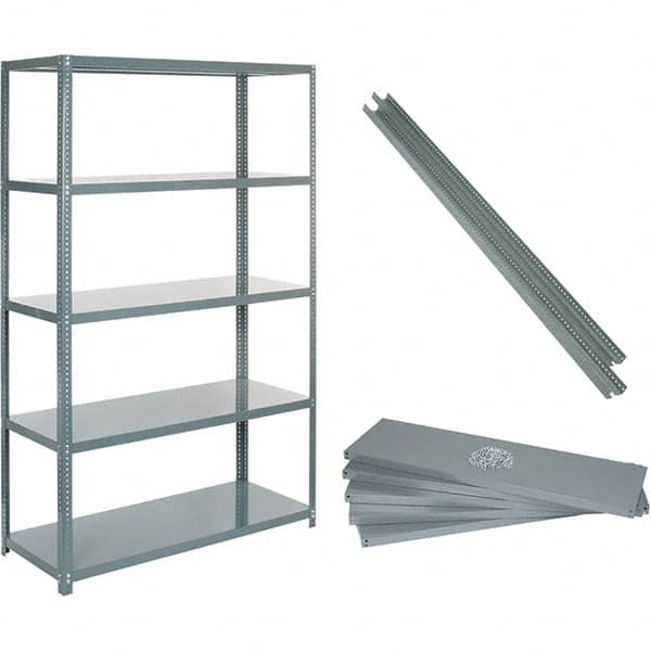 Value Collection - 60" Wide, 1-15/16 High, Open Shelving Accessory/Component - 14 Gauge Steel, Powder Coat Finish, Use with High Capacity Storage Racks - A1 Tooling