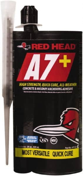 Red Head - 28 fl oz Epoxy Anchoring Adhesive - 5 min Working Time, Includes Mixing Nozzle - A1 Tooling