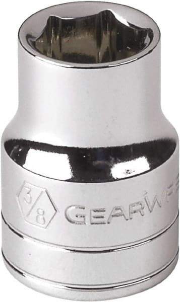 GearWrench - 3/16", 1/4" Drive, Standard Hand Socket - 6 Points, Alloy Steel, Full Polish Finish - A1 Tooling