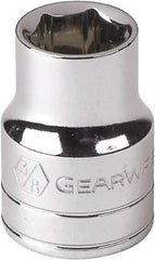 GearWrench - 9/16", 1/4" Drive, Standard Hand Socket - 12 Points, Alloy Steel, Full Polish Finish - A1 Tooling