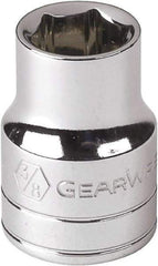 GearWrench - 7/16", 1/4" Drive, Standard Hand Socket - 12 Points, Alloy Steel, Full Polish Finish - A1 Tooling