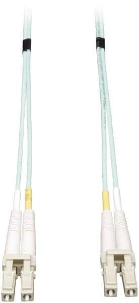 Tripp-Lite - 50' Long, LC/LC Head, Multimode Fiber Optic Cable - Aqua, Use with LAN - A1 Tooling