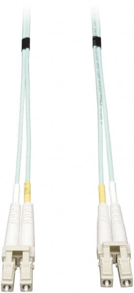 Tripp-Lite - 16' Long, LC/LC Head, Multimode Fiber Optic Cable - Aqua, Use with LAN - A1 Tooling