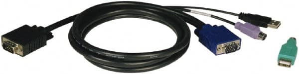 Tripp-Lite - 10' Long, HD15, PS/2, USB A/PS/2 Computer Cable - Black, Male x Male - A1 Tooling