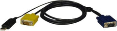 Tripp-Lite - 6' Long, HD15, HD15/USB A Computer Cable - Black, Male x Male x Male - A1 Tooling