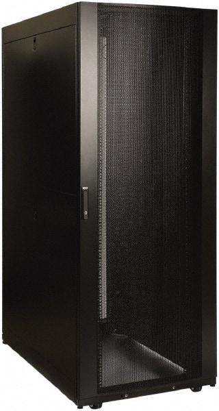 Tripp-Lite - 29.53" Overall Width x 45" Rack Height x 50.89" Overall Depth Data Cable Enclosure - 3,000 Lb Capacity, Black - A1 Tooling